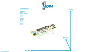 GASKET SET - 02937526 suitable for Deutz engines