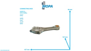 CONNECTING ROD - 04000260 suitable for MWM & Deutz engines