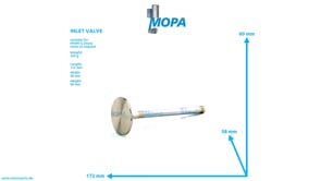 INLET VALVE - 04001631 suitable for MWM & Deutz engines