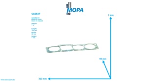 GASKET - 04002063 suitable for MWM & Deutz engines