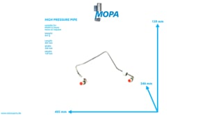 HIGH PRESSURE PIPE - 04002653 suitable for MWM & Deutz engines HIGH PRESSURE PIPE - 04002653 suitable for MWM & Deutz engines
