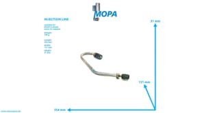INJECTION LINE - 04064518 suitable for MWM & Deutz engines