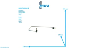 INJECTION LINE - 04066396 suitable for MWM & Deutz engines