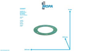 GASKET - 04070442 suitable for MWM & Deutz engines