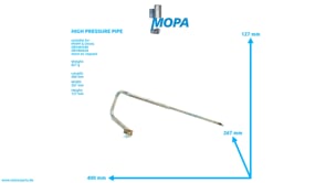 HIGH PRESSURE PIPE - 04078891 suitable for MWM & Deutz engines