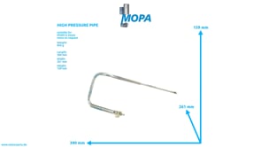 HIGH PRESSURE PIPE - 04078893 suitable for MWM & Deutz engines