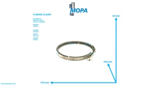 V-BAND-SCHELLE - 04090337 passend für MWM & Deutz Motoren
