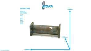 EXHAUST PIPE - 04092113 suitable for MWM & Deutz engines