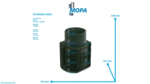CYLINDER LINER - 04186535 suitable for Deutz engines