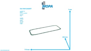 OIL PAN GASKET - 04189445 suitable for Deutz engines