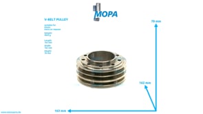 V-BELT PULLEY - 04285523 suitable for Deutz engines