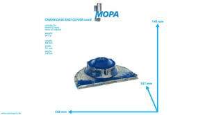 STIRNWANDDECKEL gebraucht - 12027708USED passend für MWM & Deutz Motoren