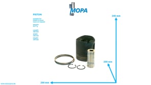 PISTON - 12045290 suitable for MWM & Deutz engines