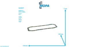 GASKET - 12128638 suitable for MWM & Deutz engines