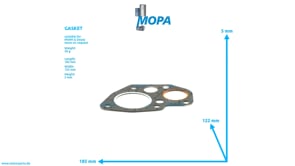 GASKET - 12161827 suitable for MWM & Deutz engines