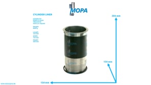 ZYLINDERLAUFBUCHSE - 12163113 passend für MWM & Deutz Motoren