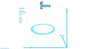 GASKET - 12172294 suitable for MWM & Deutz engines