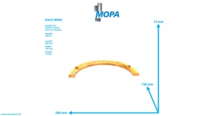 HALF-RING - 12181001 suitable for MWM & Deutz engines HALF-RING - 12181001 suitable for MWM & Deutz engines