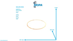 SEALING RING - 12182905 suitable for MWM & Deutz engines