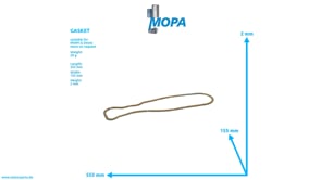 GASKET - 12184464 suitable for MWM & Deutz engines