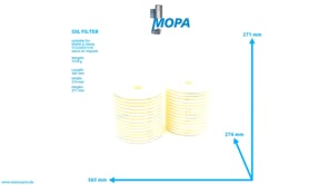 OIL FILTER - 12217382 suitable for MWM & Deutz engines