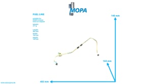 FUEL LINE - 12276486 suitable for MWM & Deutz engines