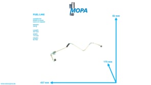 FUEL LINE - 12276493 suitable for MWM & Deutz engines