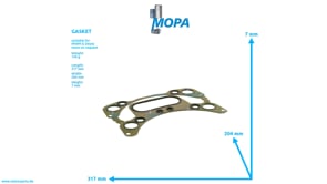 GASKET - 12282820 suitable for MWM & Deutz engines GASKET - 12282820 suitable for MWM & Deutz engines
