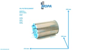 OIL FILTER ELEMENT - 12284663 suitable for MWM & Deutz engines OIL FILTER ELEMENT - 12284663 suitable for MWM & Deutz engines
