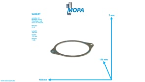 GASKET - 12300609 suitable for MWM & Deutz engines
