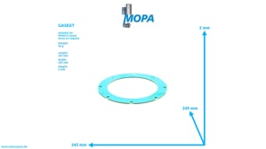GASKET - 12301728 suitable for MWM & Deutz engines