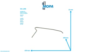 OIL LINE - 12302600 suitable for MWM & Deutz engines