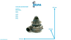 COOLING WATER PUMP - 12307592 suitable for MWM & Deutz engines
