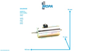 SOLENOID - 12314375 suitable for MWM & Deutz engines