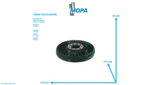 VIBRATION DAMPER - 12343539 suitable for MWM & Deutz engines