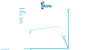 GASKET - 12453410 suitable for MWM & Deutz engines