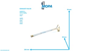 EXHAUST VALVE - 12454246 suitable for MWM & Deutz engines EXHAUST VALVE - 12454246 suitable for MWM & Deutz engines