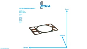 CYLINDER HEAD GASKET - 12911157 suitable for MWM & Deutz engines