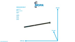 HEXAGON BOLT - 200933012011 suitable for MTU engines