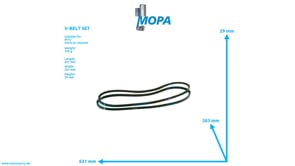 V-BELT SET - 207753313011 suitable for MTU engines