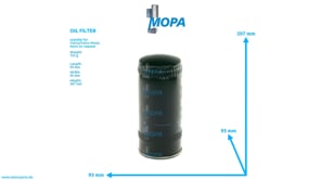 OELFILTER - 22030852 passend für Volvo/Volvo Penta Motoren