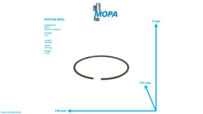 PISTON RING - 234110196000 suitable for MTU engines