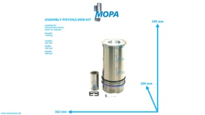 ASSEMBLY KOLBEN/LAUFBUCHSE - 275099 passend für Volvo/Volvo Penta Motoren