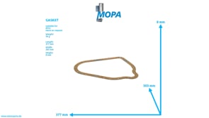 GASKET - 3460150120 suitable for MTU engines