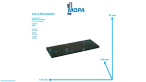 AIR FILTER ELEMENT - 3825038 suitable for Volvo/Volvo Penta engines
