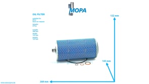 OIL FILTER - 4021800009 suitable for MTU engines