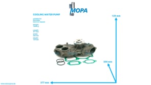 COOLING WATER PUMP - 4222001101 suitable for Mercedes engines