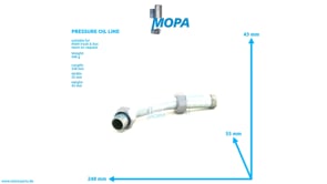 PRESSURE OIL LINE - 50057015006 suitable for MAN D-engines PRESSURE OIL LINE - 50057015006 suitable for MAN D-engines