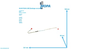 INJECTION LINE (leakage secured) - 5060701733 suitable for MTU engines