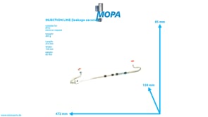 EINSPRITZLEITUNG (doppelwandig) - 5060701933 passend für MTU Motoren